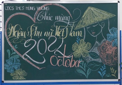 Công Đoàn trường THCS Hùng Vương chúc mừng ngày Phụ nữ Việt Nam 20/10/2024